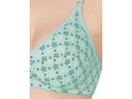 Bodycare women combed cotton printed green bra & panty set-6448GRN