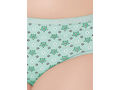 Bodycare women combed cotton printed green bra & panty set-6448GRN