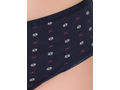 Bodycare women combed cotton printed navy bra & panty set-6455NAV