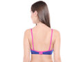 Seamless Cup Bra-6508RBLU with free transparent strap