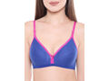 Seamless Cup Bra-6508RBLU with free transparent strap