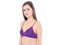 Seamless Cup Bra-6508WI with free transparent strap