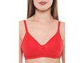 Perfect Coverage Bra-6525RED with free transparent strap