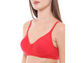 Perfect Coverage Bra-6525RED with free transparent strap