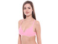 Lightly Padded Bra-6552PINK with free transparent strap