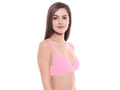 Lightly Padded Bra-6552PINK with free transparent strap