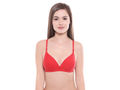 Padded Bra-6552RED with free transparent strap