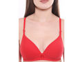 Padded Bra-6552RED with free transparent strap
