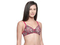 Seamless Padded Bra (Pack of 1 - Assorted Colors)-6567 with free transparent strap