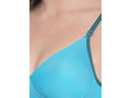 Padded Bra-6568PCK.BLU with free transparent strap