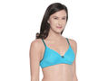 Padded Bra-6568PCK.BLU with free transparent strap