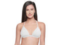 Bodycare Low Coverage, Front open, Seamless Padded Bra-6571-White