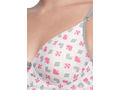 Seamless Printed Padded T-shirt Bra with Free Transparent Straps-6572-Assorted Print