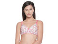 Seamless Printed Padded T-shirt Bra with Free Transparent Straps-6572-Assorted Print