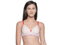 Seamless Printed Padded T-shirt Bra with Free Transparent Straps-6572-Assorted Print