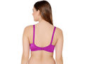 Bodycare nylon spandex wirefree adjustable straps designer net seamless padded bra-6574D.PUR