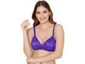 Bodycare nylon spandex wirefree adjustable straps designer net seamless padded bra-6574RBLU