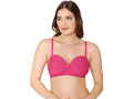 Bodycare cotton spandex wirefree convertible straps Seamless padded demi cup bra-6575FUS