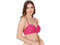 Bodycare cotton spandex wirefree convertible straps Seamless padded demi cup bra-6575FUS