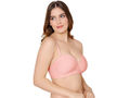 Bodycare cotton spandex wirefree convertible straps Seamless padded demi cup bra-6575PI