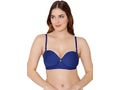 Bodycare cotton spandex wirefree convertible straps Seamless padded demi cup bra-6575R.BLU