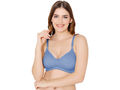 Bodycare polycotton wirefree adjustable straps moulded cup non padded bra-6576SKY