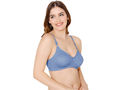 Bodycare polycotton wirefree adjustable straps moulded cup non padded bra-6576SKY