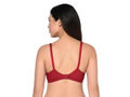 Bodycare Printed Padded Bra-6579-Maroon