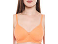 Lightly Padded Bra-6588ORG with free transparent strap