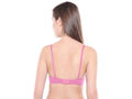 Lightly Padded Bra-6588PINK with free transparent strap