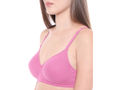 Lightly Padded Bra-6588PINK with free transparent strap