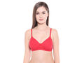 Lightly Padded Bra-6588RED with free transparent strap