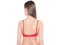 Lightly Padded Bra-6588RED with free transparent strap