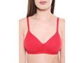 Lightly Padded Bra-6588RED with free transparent strap