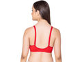 Bodycare polycotton wirefree convertible straps moulded cup non padded bra-6594RED