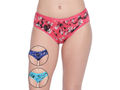 BODYCARE Pack of 3 Premium Printed Hipster Briefs in Assorted Color-6609