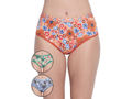 BODYCARE Pack of 3 Premium Printed Hipster Briefs in Assorted Color-6616