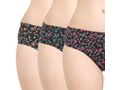 Pack of 3 Bodycare Printed Cotton Briefs in Assorted colors