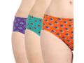 Pack of 3 Bodycare Bodycare Printed Cotton Briefs in Assorted colors