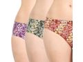 Pack of 3 Bodycare Printed Cotton Briefs in Assorted colors