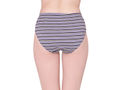 Bodycare Womens Cotton Spandex Assorted Striped High Cut Briefs-Pack of 3 (E-8704-3Pcs)