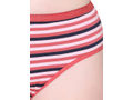 Bodycare Womens Cotton Spandex Assorted Striped High Cut Briefs-Pack of 3 (E-8802-3Pcs)