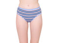 Bodycare Womens Cotton Spandex Assorted Striped High Cut Briefs-Pack of 3 (E-8802-3Pcs)