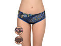 BODYCARE Pack of 3 Hipster Panty in Assorted Print-9019