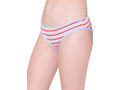 Bodycare Womens Combed Cotton Assorted Striped Bikini Briefs-Pack of 3 (E-9453-3Pcs)