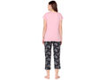 Bodycare Womens Combed Cotton Printed Tshirt & Capri Set-BSCS16003