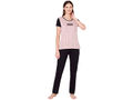 Bodycare Womens Combed Cotton Tshirt & Pyjama Set BSLS11014