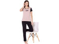 Bodycare Womens Combed Cotton Tshirt & Pyjama Set BSLS11014