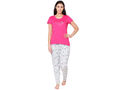 Bodycare Womens Combed Cotton Tshirt & Pyjama Set BSLS11031