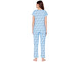 Bodycare Womens Combed Cotton Printed Tshirt & Pyjama Set-BSLS12005